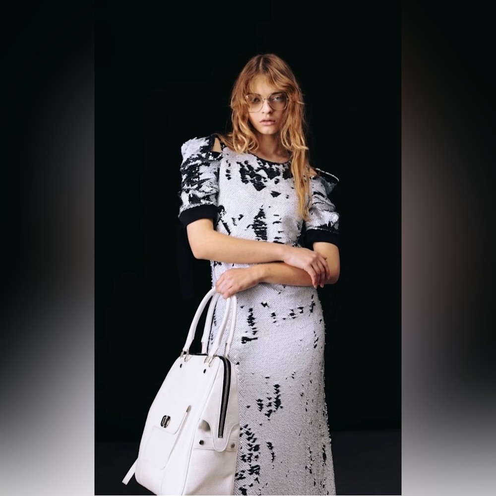 NEW Julia Allert $665 Reversible Black and White Women's Dress size Small - Picture 13 of 13